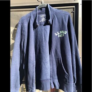 LL Bean Fleece lined jacket with pockets